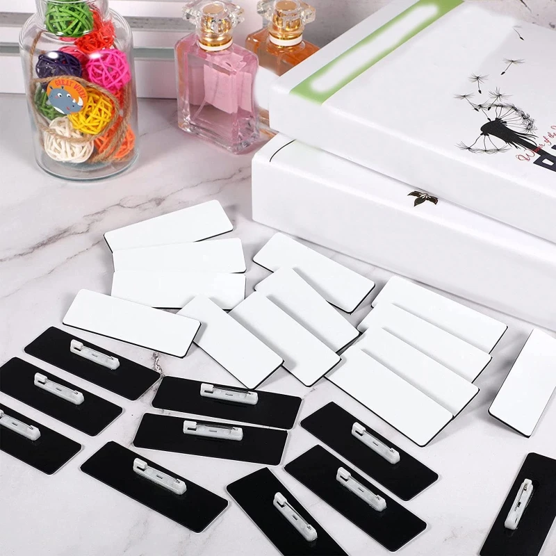 16 шт./32 шт. белые значки с сублимационной печатью |