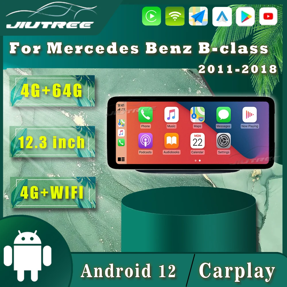 

Android 12 для Mercedes Benz B class W245 W246 B180 B200 B220 B250 B260 2011-2018 Автомобильный мультимедийный GPS головной блок автомобильное радио Carplay