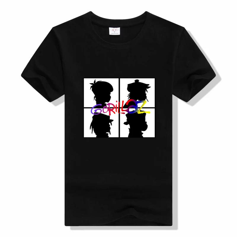 Модные мужские футболки с музыкальной группой Gorillaz Crazy Demon Days из чистого хлопка