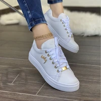 summer new women flat shoes breathable casual shoes solid color lace up sneakers women vulcanized shoes ladies sports shoes