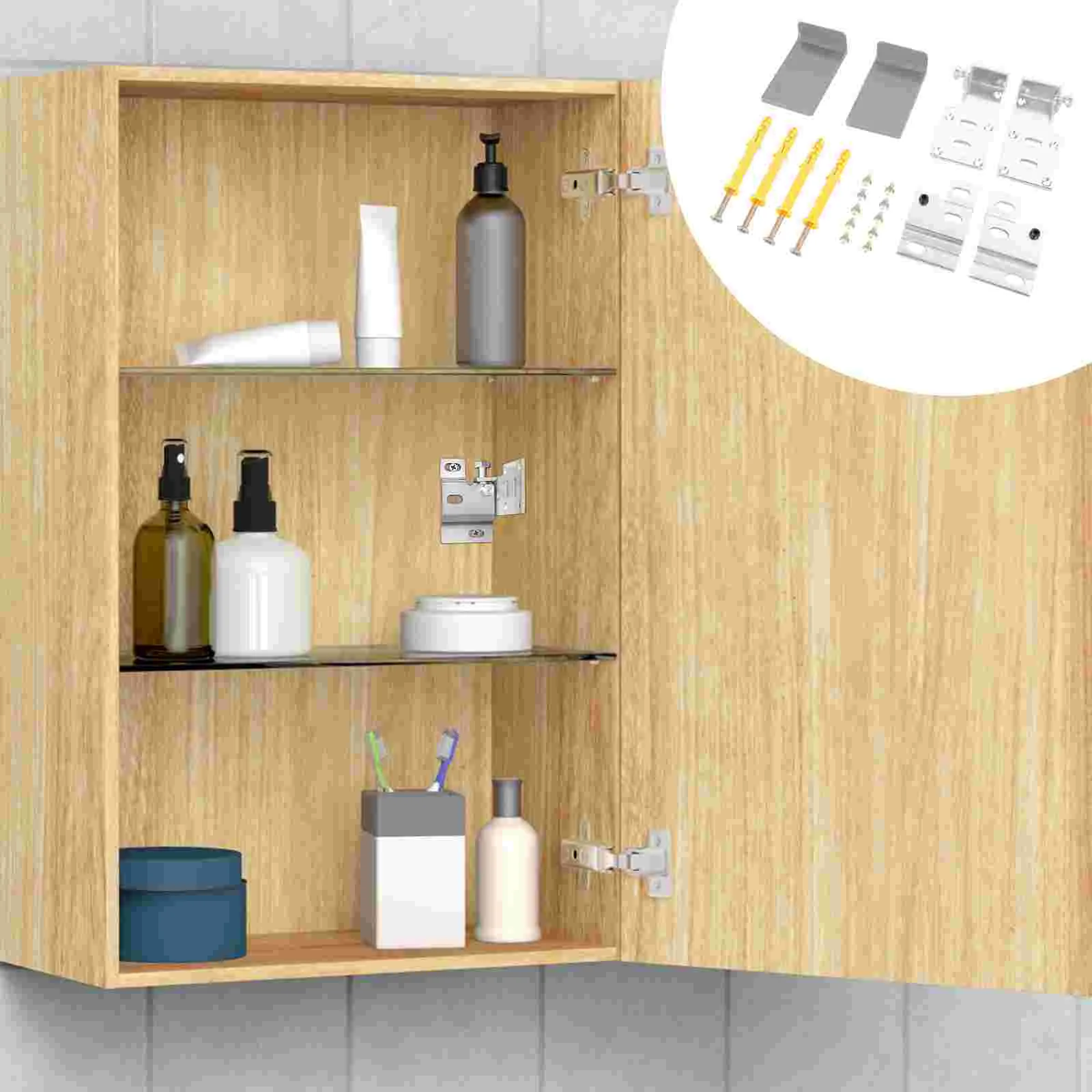 

1 Set Bathroom Kitchen Cabinet Hanger Cabinet Hanging Fittings Suspension