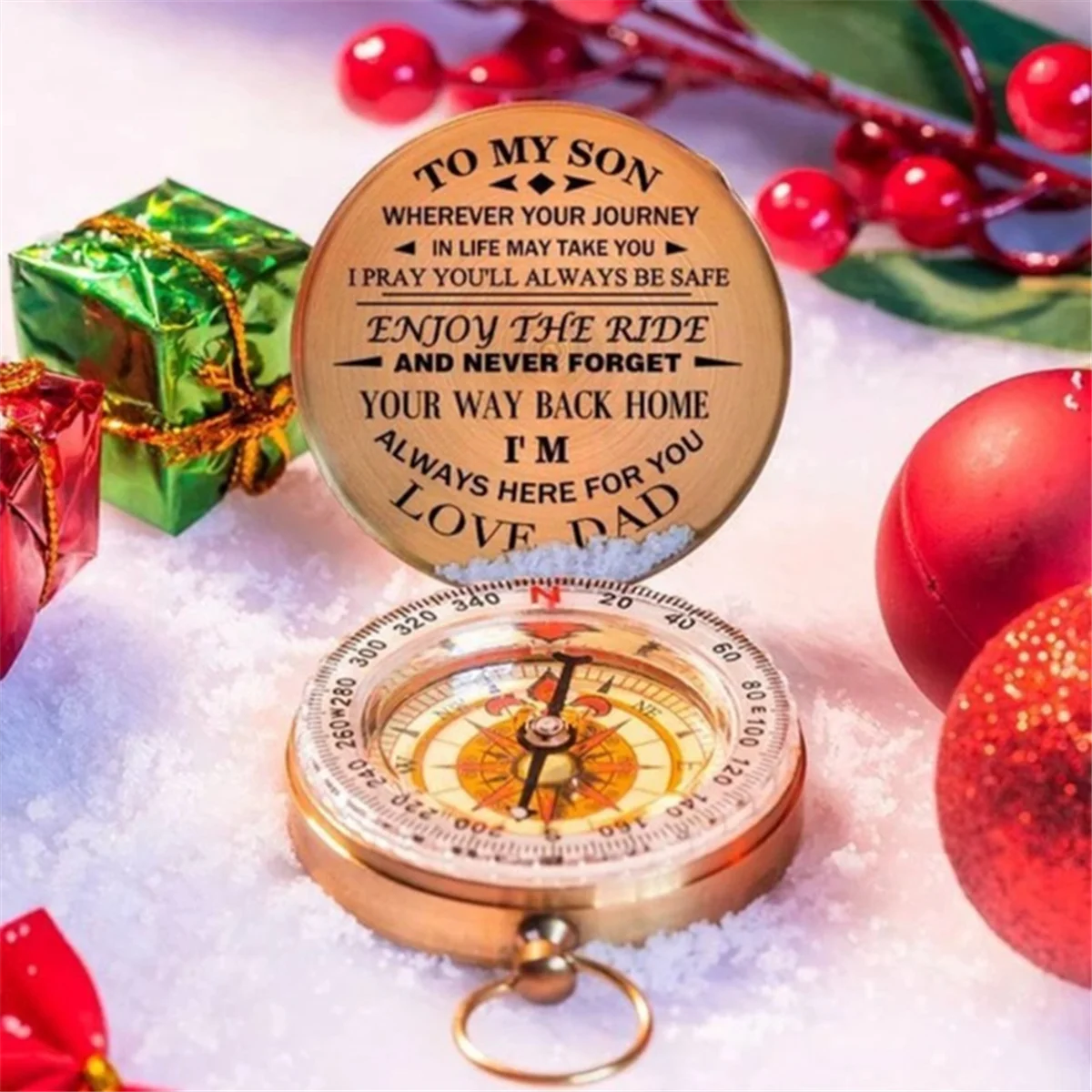 Наслаждайтесь поездкой медный компас подарок для детей кемпинг пеший туризм