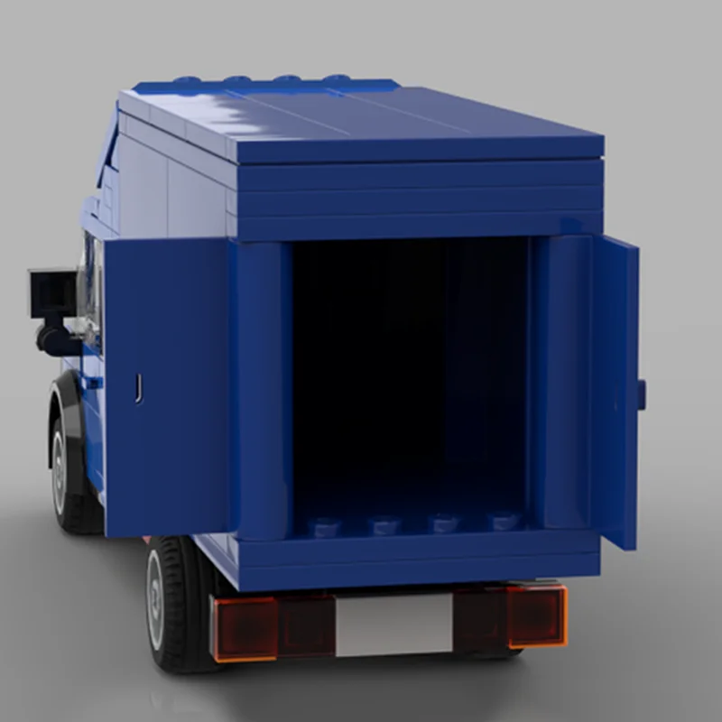 Фото 176 деталей MOC City GAZelle Double Cab Cargo Van, модель из строительных блоков, рождественский подарок, творческое художественное образование, идея для сборки. №3