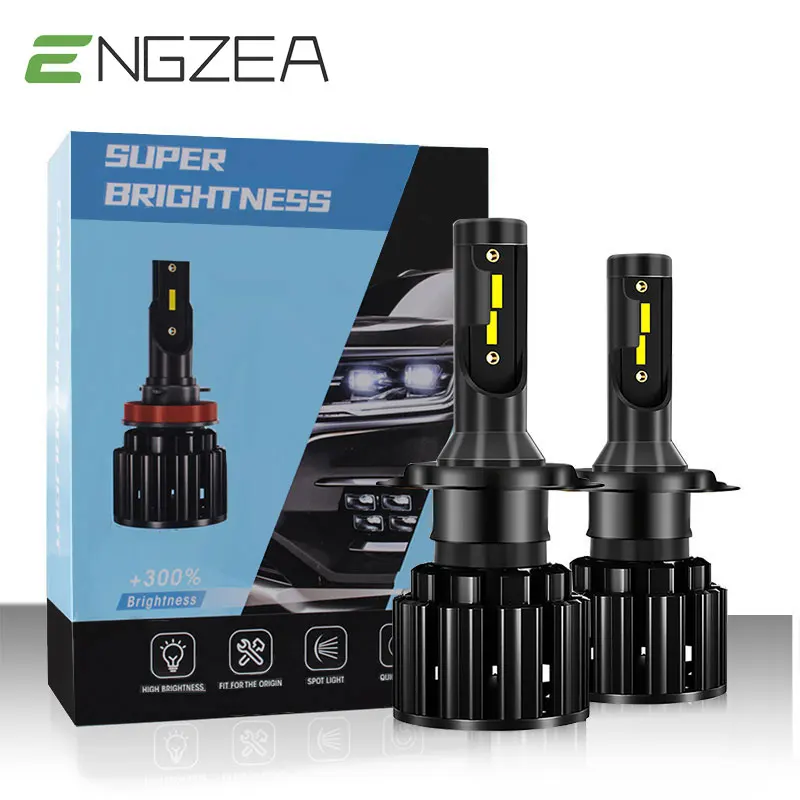 

ENGZEA 110W 22000LM 6000K LED Car Headlight 9005/HB3 9006/HB4 H3 H1 H8 H7 H4/HB2/9003 H11 H9 9012 Super Bright CSP CHIP Bulb