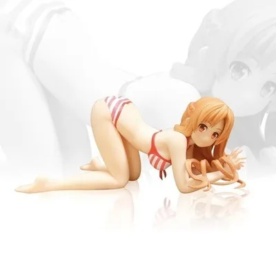 Аниме меч искусство онлайн Yuuki Asuna сексуальная девушка ПВХ фигурка модель