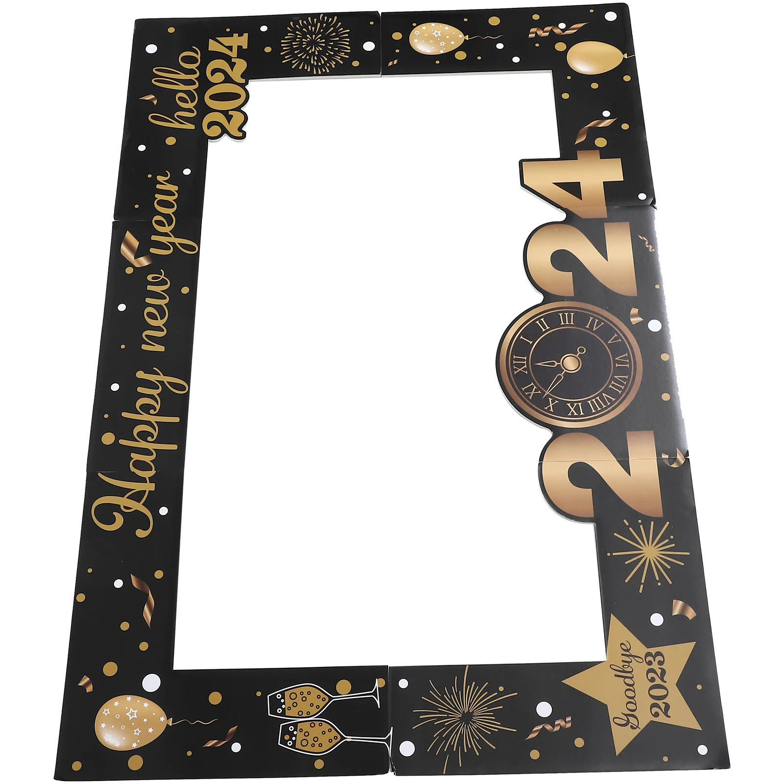 

New Year Photo Booth Frame Happy 2024 New Year Photo Booth Frame for Party