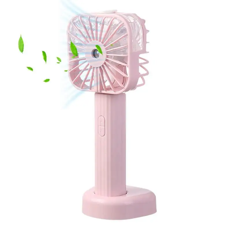 

Water Spray Fan Portable Fan Rechargeable Foldable USB Fan With Fixed Base Big Water Holding Space 3 Wind Speeds For Outdoor