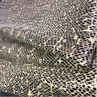 suede snake deerskin 3d velvet leopard high gloss gilt jacket wind suede fabric