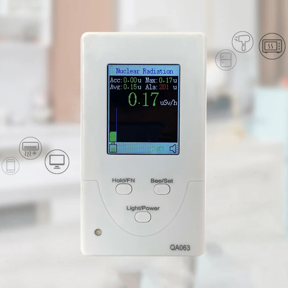 

2 in 1 Multifunctional Geiger Counter Handheld Nuclear Radiation Tester Iodine 131 X-ray Beta Gamma Dosimeter Detector