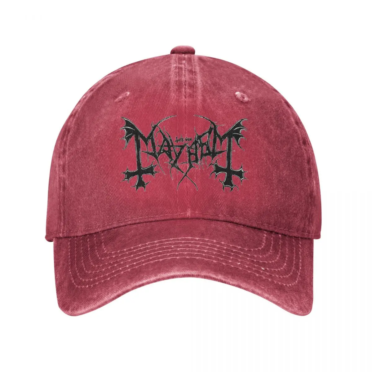 

Retro Mayhem Band Baseball Cap Men Women Distressed Cotton Headwear Heavy Metal Outdoor All Seasons Travel Caps Hat
