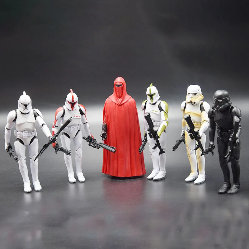 

6 pcs /set Diseny Cartoon star Wars Darth Vader Revenge Of The Sith Auction Action dolls Toy Figures for kids gift
