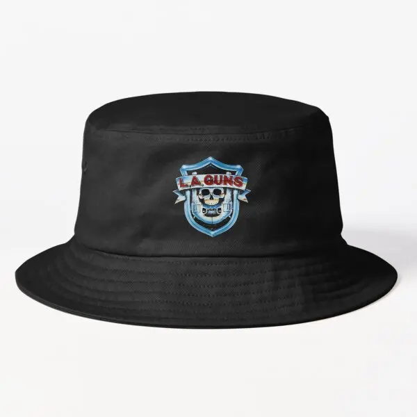 La Guns Skull Blue Bucket Hat  Bucket Hat Women Summer Fish Black Cheapu Mens Boys Sun Hip Hop Fishermen Sport Spring  Caps