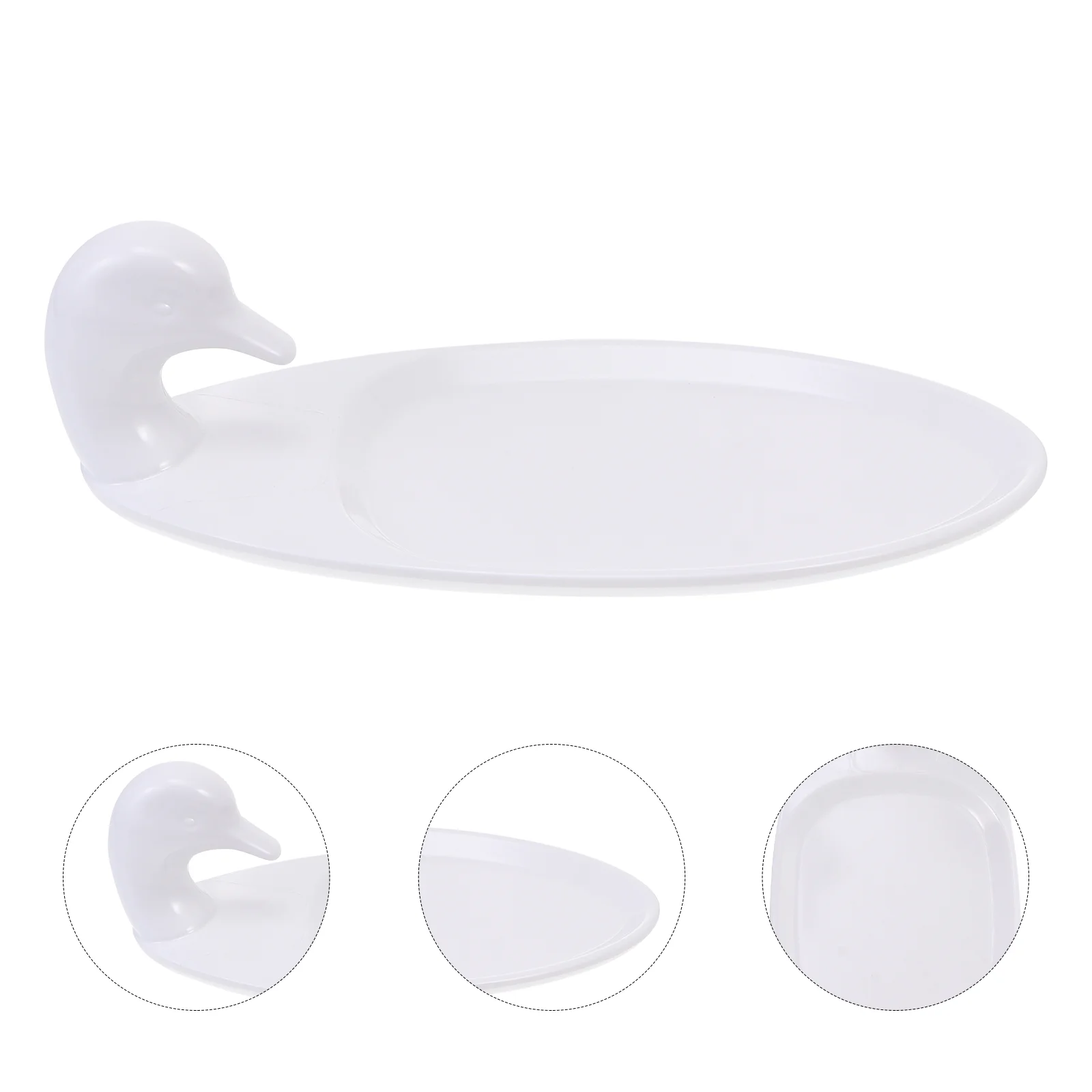 

1Pc Melamine Restaurant Roast Duck Tray Serving Plate Snacks Desserts Plate Melamine Serving Plate