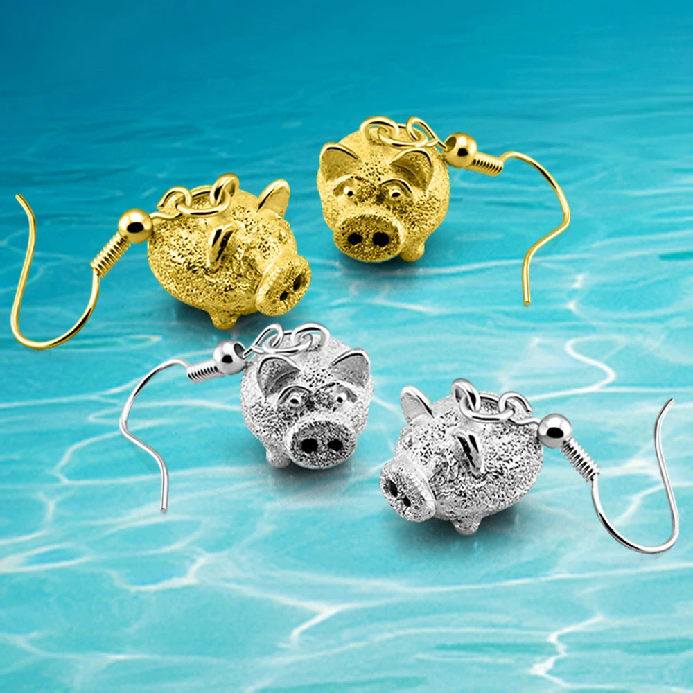Серьги-подвески в виде китайской свиньи со знаками Зодиака для женщин модные