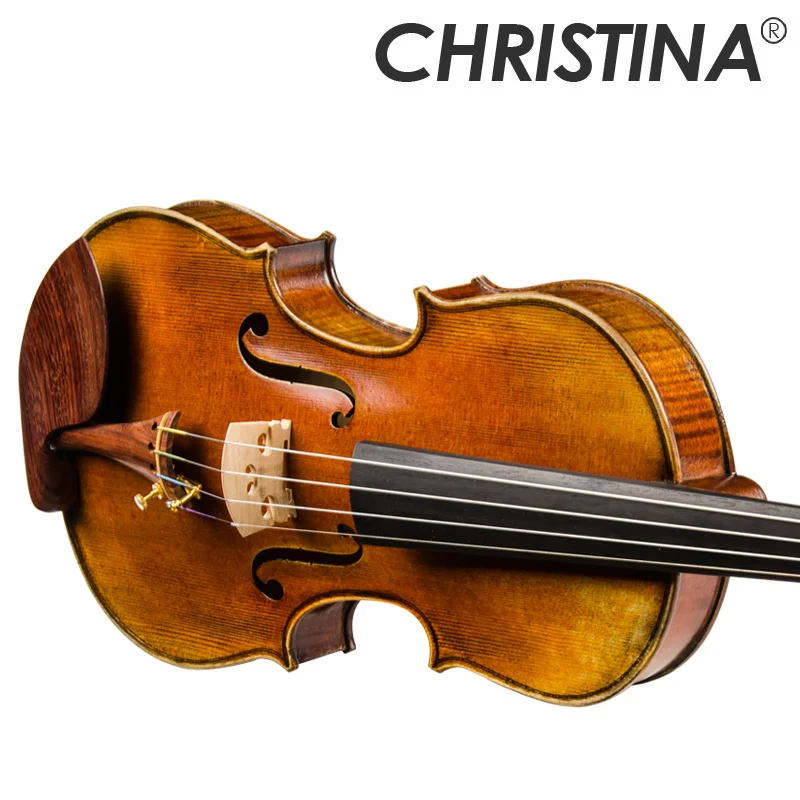 

Christina Violin for Grade Test-V Series-V07E, Golden Brown Color, 15 Years Snowy Spruce & 1-PC Flame Maple, Full Set with Case