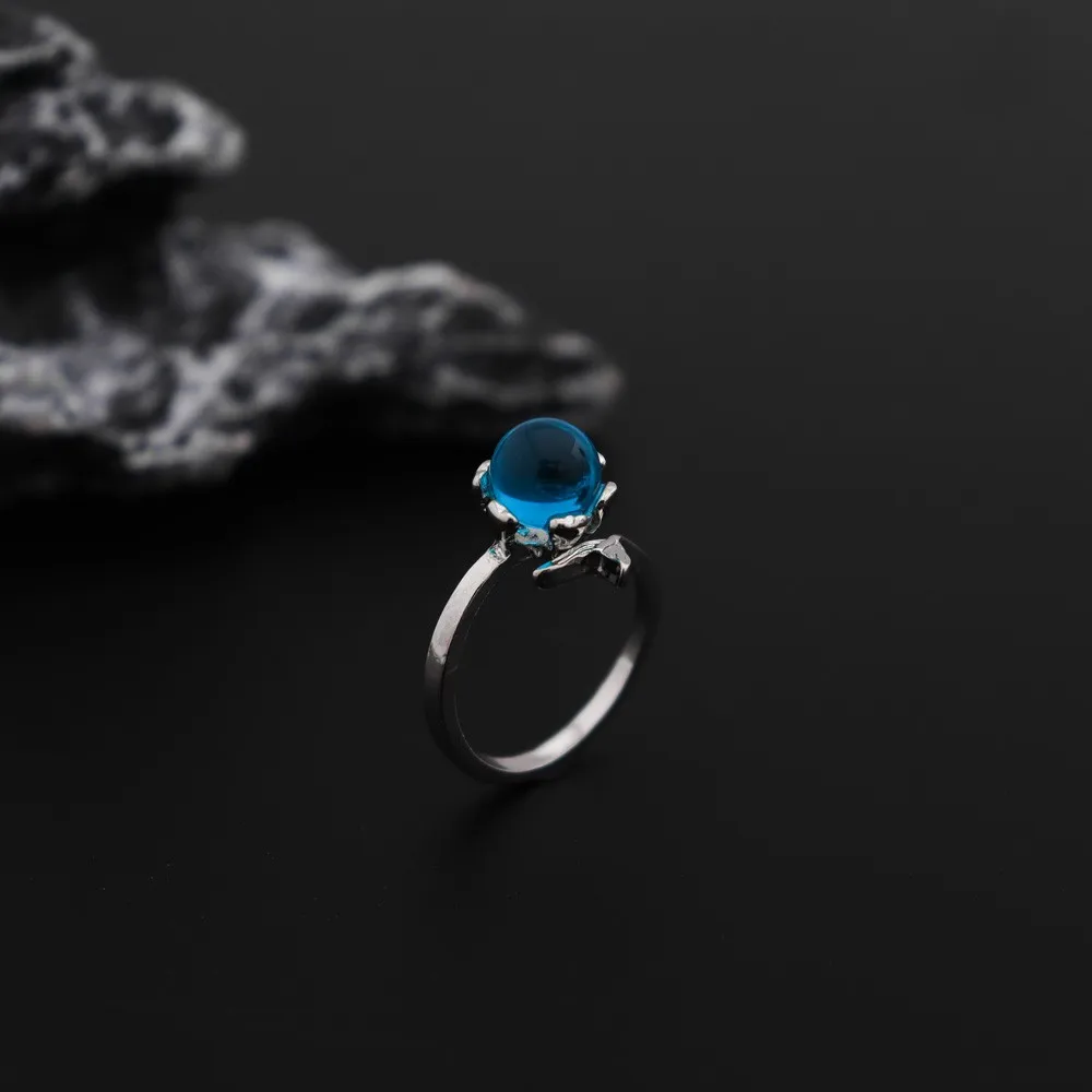 Модное регулируемое кольцо для женщин Свадебное Обручальное посеребренное на