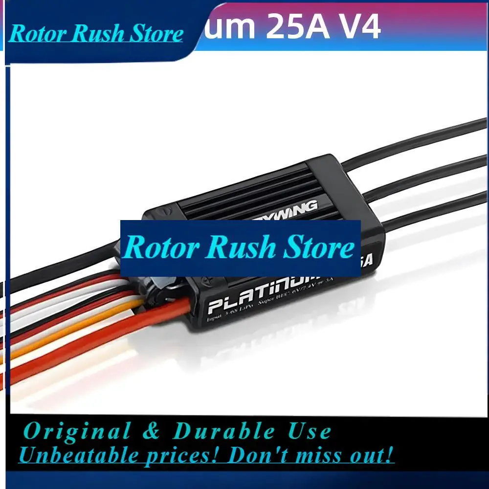 Фото РоРуС ​ Бесколлекторный регулятор скорости HOBBYWING Platinum 25A 40A 80A 120A 150A 180A 260A 32-битный для радиоуправляемых вертолетов и самолетов с фиксированным крылом №1