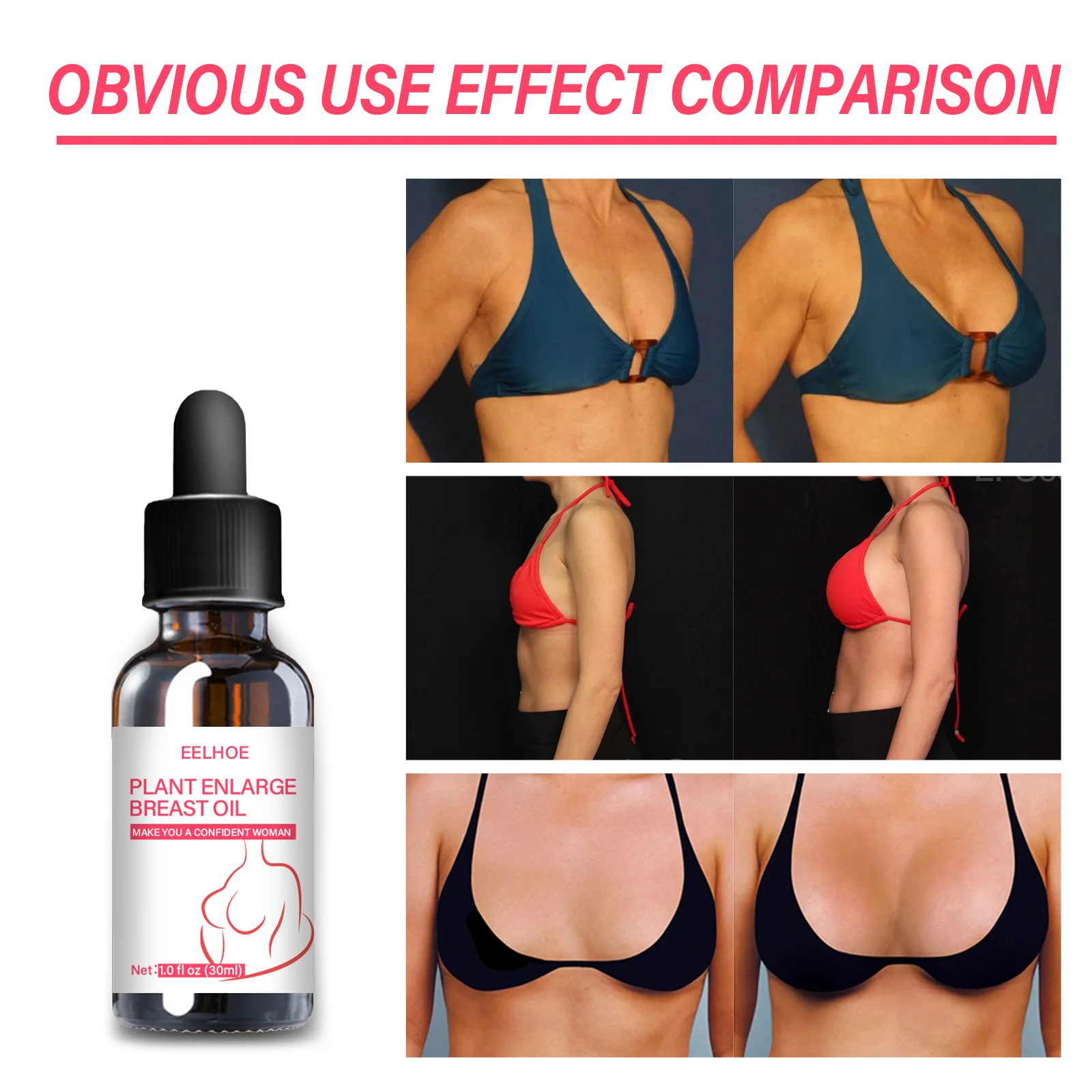 

30ml Breast Enlargement Oil Breast Sexy Massage Essential Oils Body Care Firming Increase Elasticity Enhancer Breast Cream