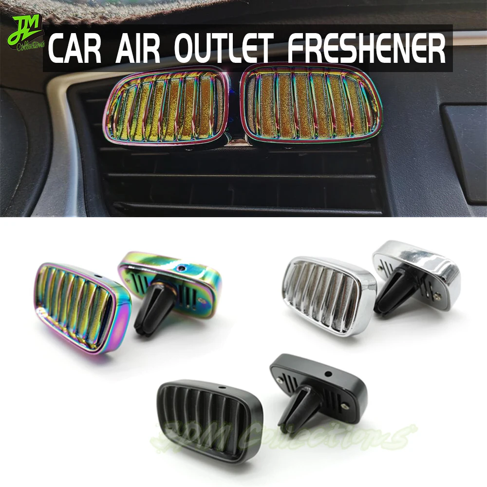 

Hot Sell Car Perfume Front Grille Shape Air Freshener Clip Air Conditioning Aromatherapy JDM For BMW Car Outlet Vent Accessories
