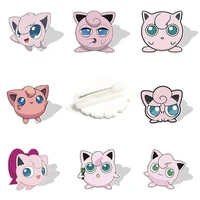 pokemon jigglypuff acrylic badges pins epoxy resin brooches handmade 2d dolls jewelry accessories for backpacks bag bkm504
