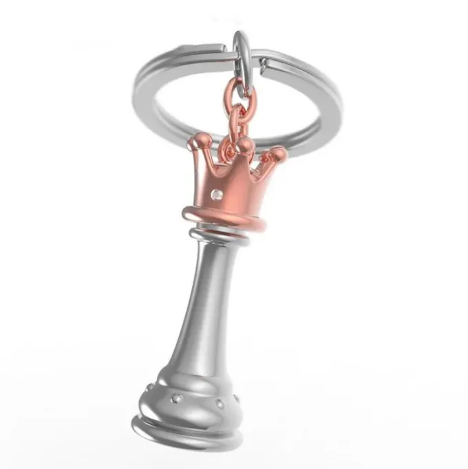 Современный модный стиль King Queen 3D-брелок с шахматными шарами унисекс