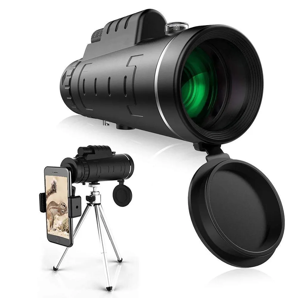 

40x60 Monocular Binoculars Viewfinder Zoom Powerful Field Glasses Great Handheld Telescope Military HD for Bird Watching Hunting
