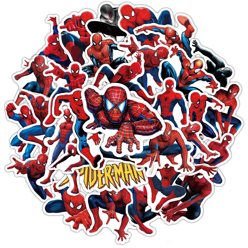 10/20/32pcs Disney Marvel Movie Spiderman Stickers Cool Decals DIY Laptop Skateboard Phone Waterproof Graffiti Sticker for Kids