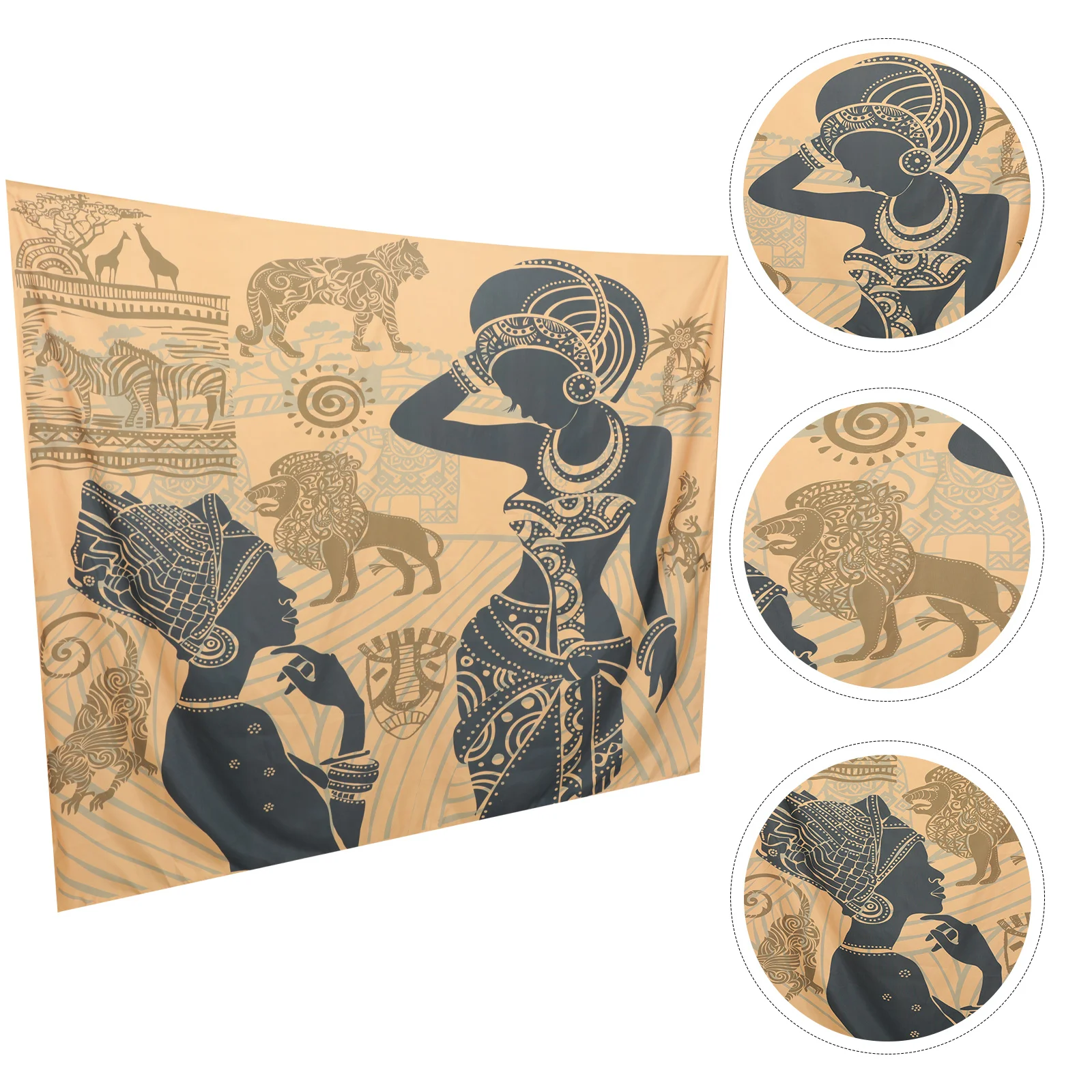 

1pc African Pattern Tapestry Background Cloth Wall Backdrop Wall Art Decor