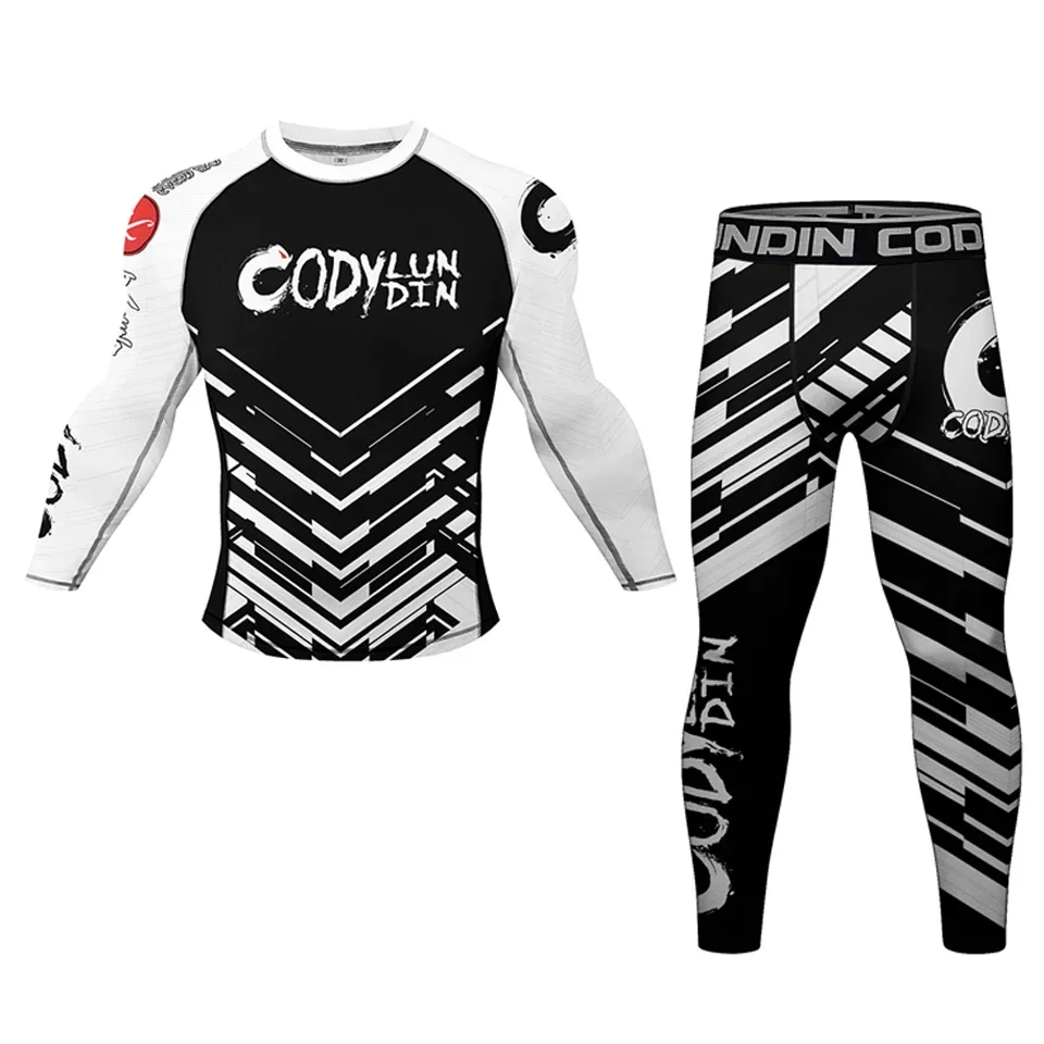 Мужская спортивная одежда для ММА Муай Тай джиу джитсу Рашгард баскетбольная