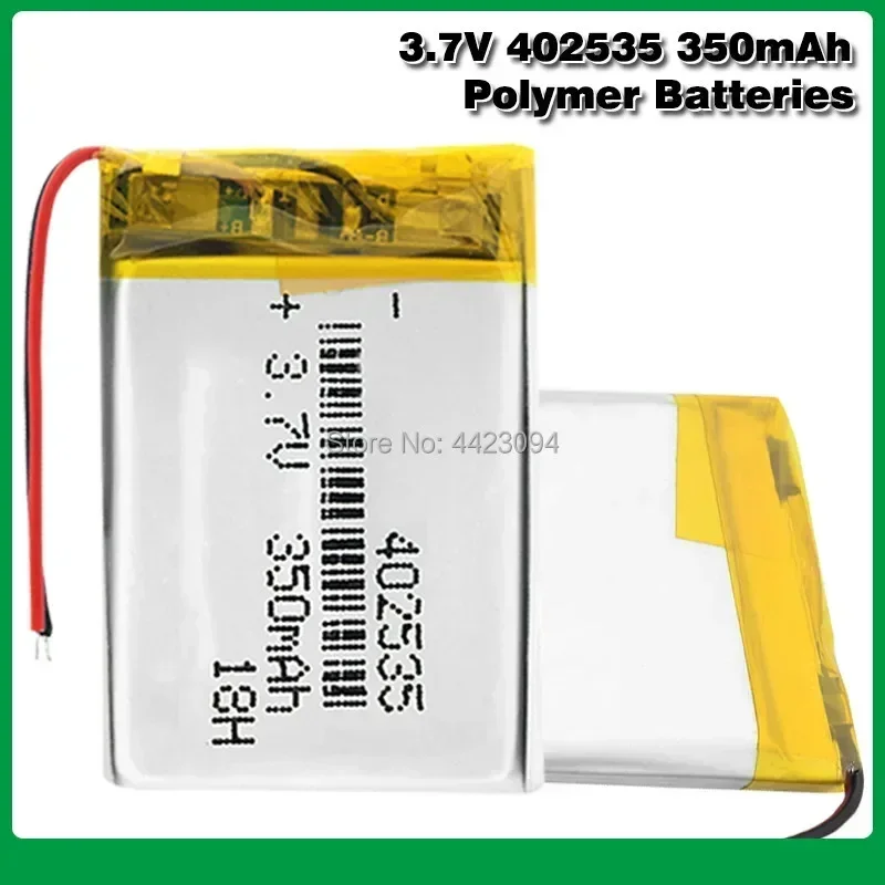 Rechargeable 3.7V 350mAh Lithium Polymer Batteries 402535 Li-Po Battery With Pcb Module 3.7 Volt 35x25x4mm Li-ion