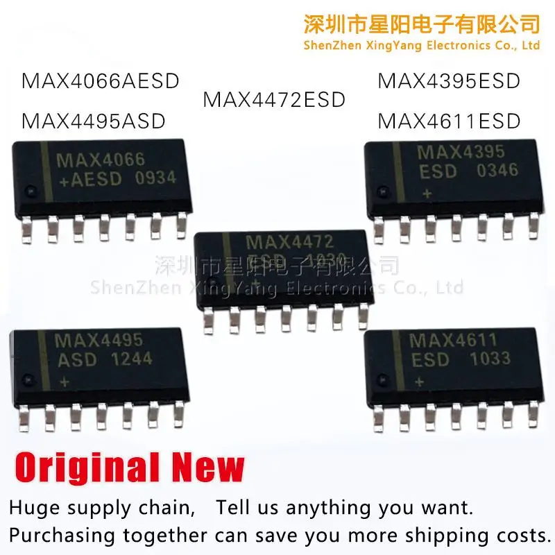 

Новинка MAX4472ESD MAX4395ESD MAX4066AESD MAX4495ASD MAX4611ESD
