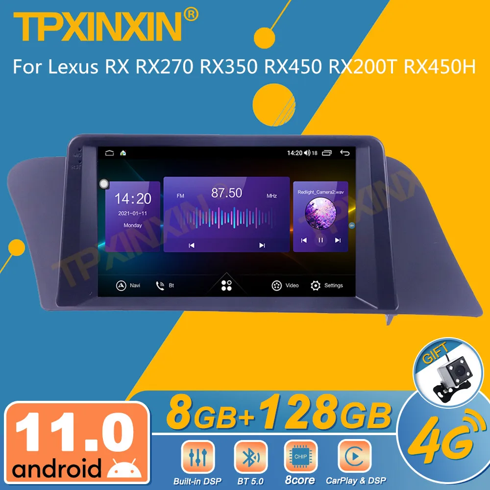 

Автомагнитола для Lexus RX RX270/RX350/RX450/RX200T/RX450H, мультимедийный плеер на Android, с GPS Навигатором, типоразмер 2DIN