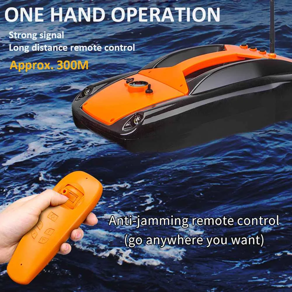

Smart Fixed Speed Cruise Radio Remote Control Fishing Bait Boat 1.5KG 300M Dual Night Light Lure Fishing RC Bait Boat Fishing
