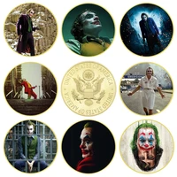 8pcsset clown challenge coin metal gold plated silver craft coin collection commemorative holiday gift