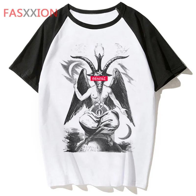 

Футболка baphomet Мужская в стиле хип-хоп, уличная одежда, забавный Топ в стиле Харадзюку