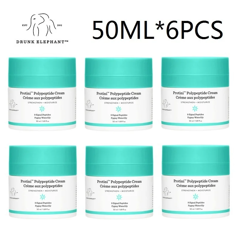 

6PCS/Set Drunk Elephant Protini Polypeptide/Lala Retro Whipped Cream Protein Repair Moisturizer & Anti-aging Firming Care 50ml