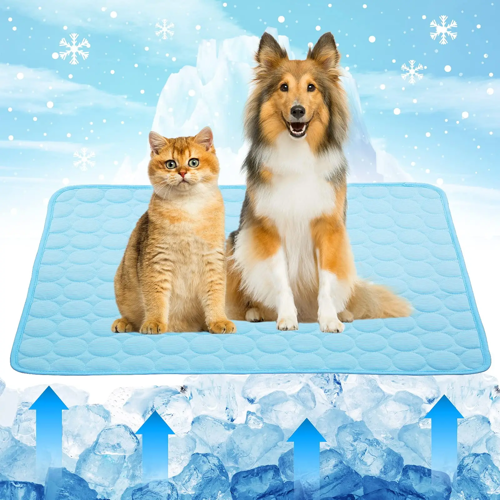 

Summer Pet Dog Cooling Mat Sofa Breathable Dog Bed Washable For Small Medium Large Dogs Cat Blanket Pet Supplies
