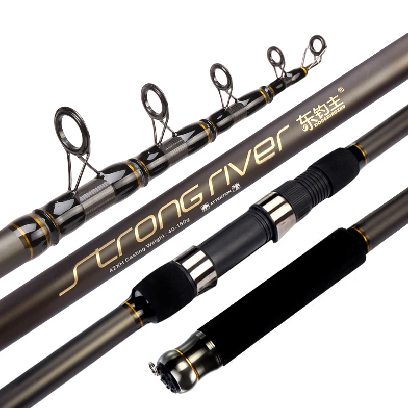 

CYEAH Telescopic Fishing Rod 2.1M 2.7M 3.9M 4.5M 5.4M XH Power Spinning Rod Carbon Fiber Big Fhis Distance Throwing Rods