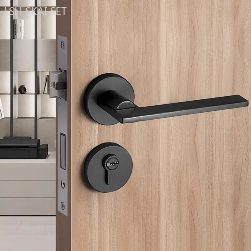 Бесшумный раздвоенный дверной замок высокого качества из цинкового сплава