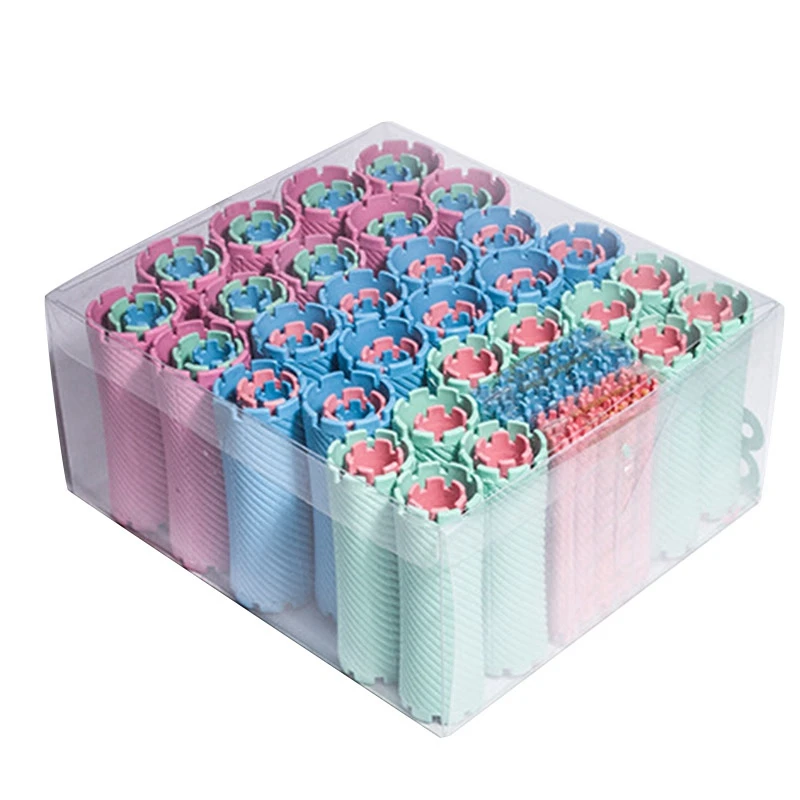 

300Pcs 10 Sizes Hair Perm Rods Kit Cold Permanent Bar Plastic Curlers Rollers Set Wave Fluffy Corn Hair Maker Styling