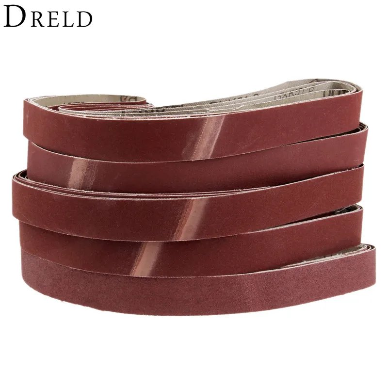 

DRELD 5Pcs 760*25mm Abrasive Sanding Belts 1"x30" Sanding Paper for Belt Sander Grinding Polishing Woodworking Tool 120-600 Grit