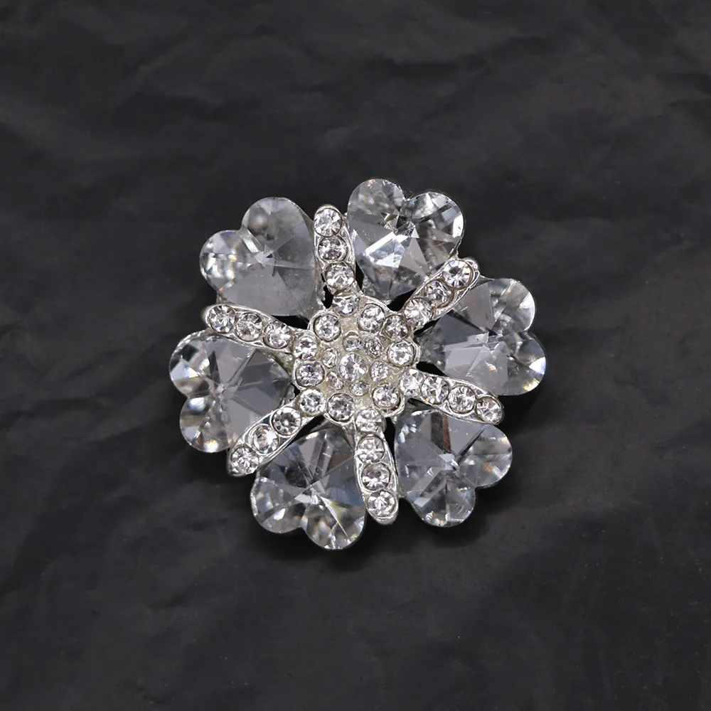 

1 шт./партия, металлическая кнопка со стразами, 38 мм