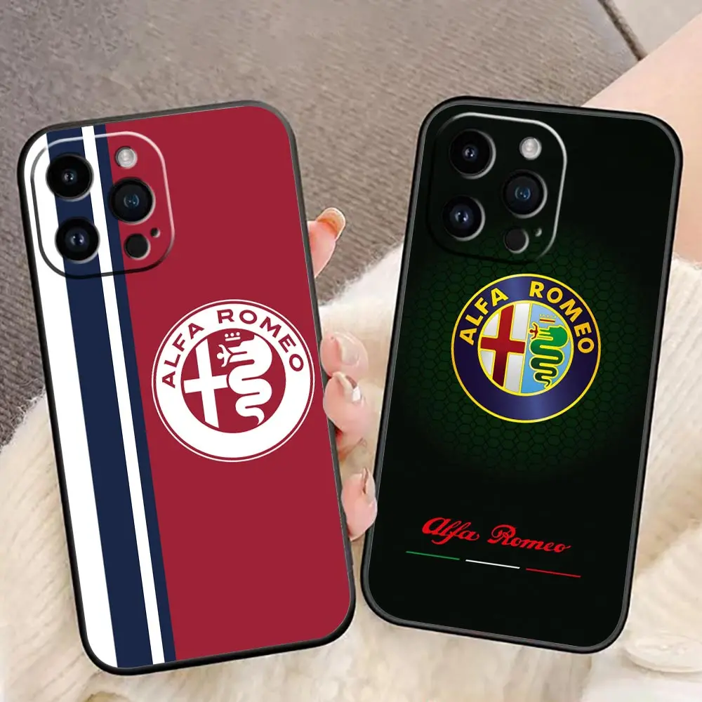 

Funda Coque Case For iphone Apple 14 13 12 11 Pro Capa XS Max Mini X XR SE 8 7 6S 6 Plus 5 5S Case Para Italy Car A-Alfa R-Romeo