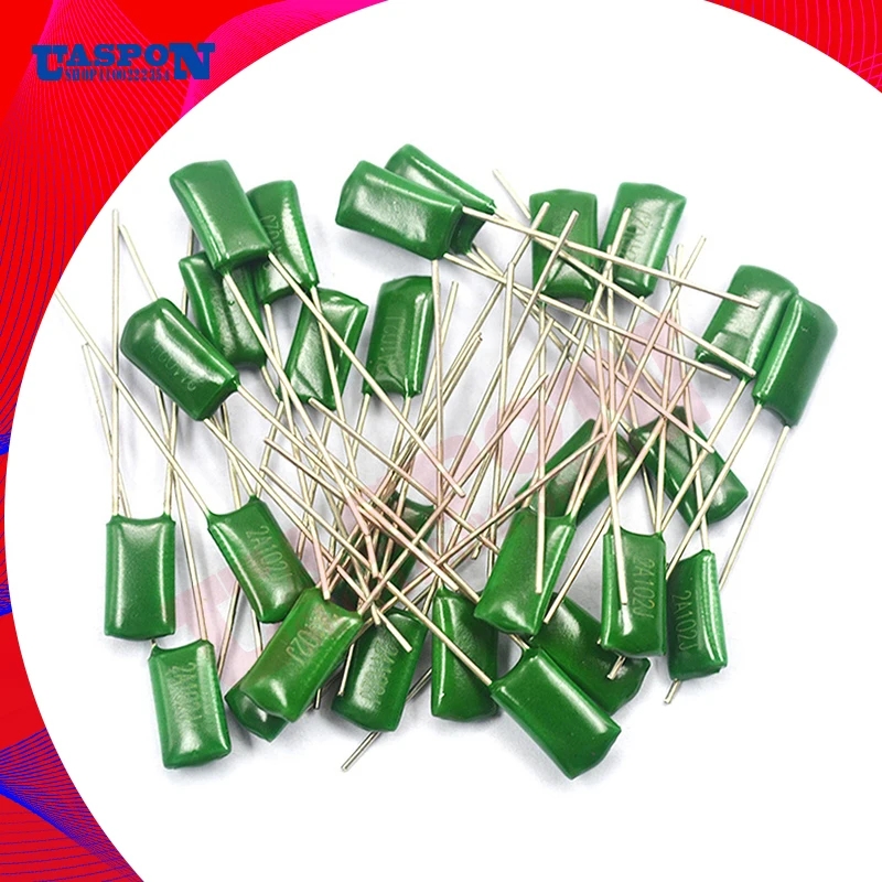 

25pcs Polyester film capacitor 100V 1nF 1.5nF 2.2nF 100nF 2A471J 2A102J 2A152J 2A222J 2A392J 2A332J 2A472J 2A103J 2A473J 2A104J