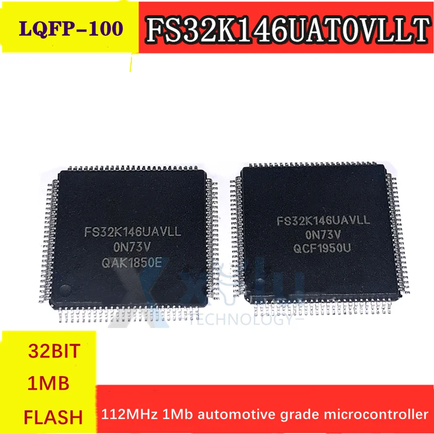 

FS32K146UAT0VLLT screen printing FS32K146UAVLL 112MHz 1Mb automotive grade 32-bit microcontroller LQFP-100