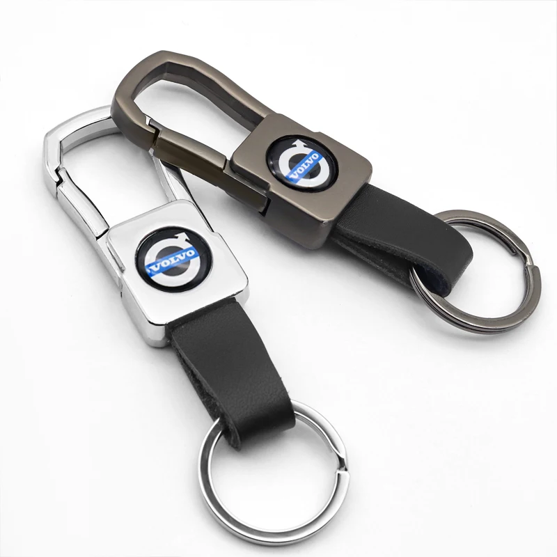 Автомобильный брелок металлический Кожаный логотип Модный кулон деловой для