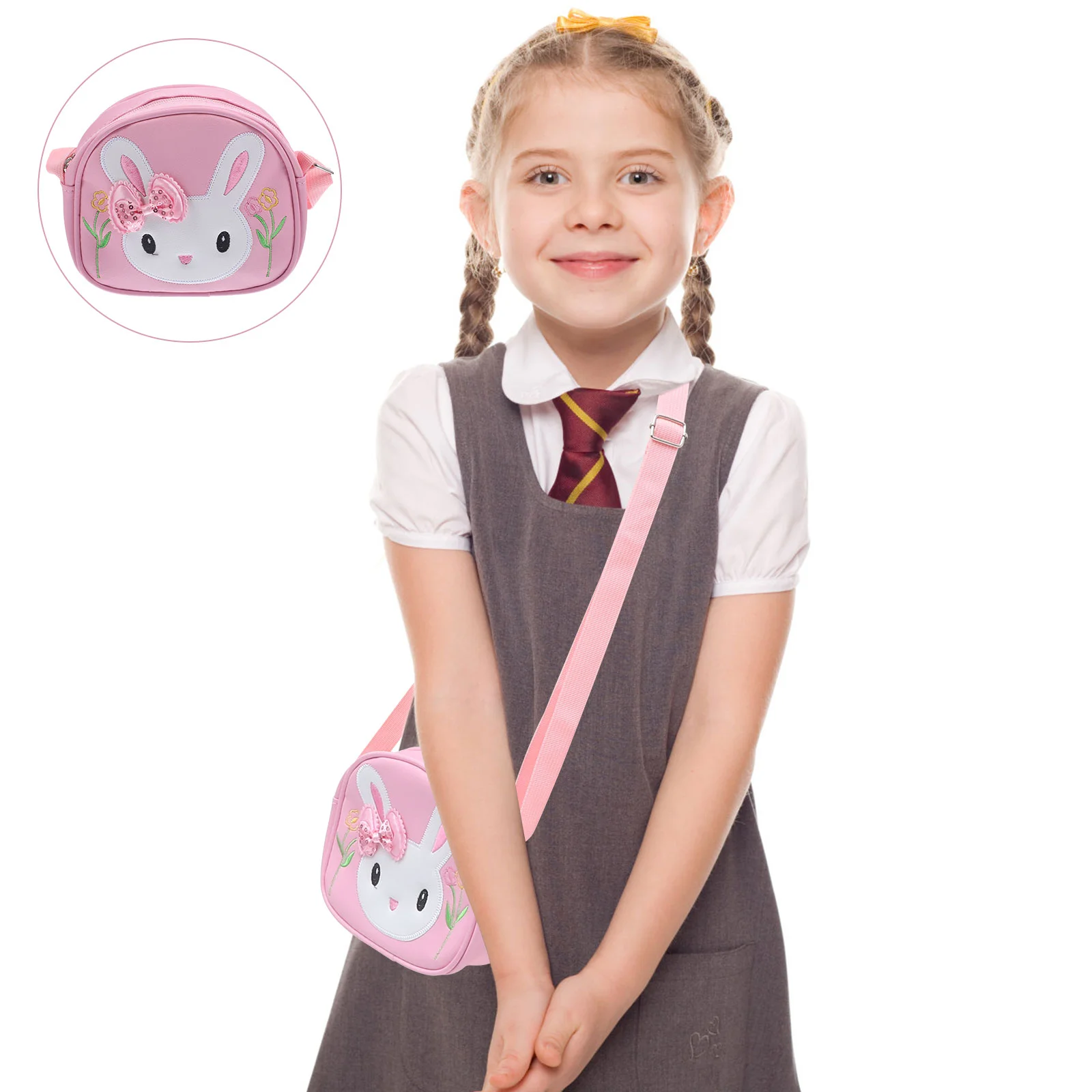 

Girls Crossbody Bag Kids Purse Adorable Bunny Shoulder Bag Birthday Gift for Girls