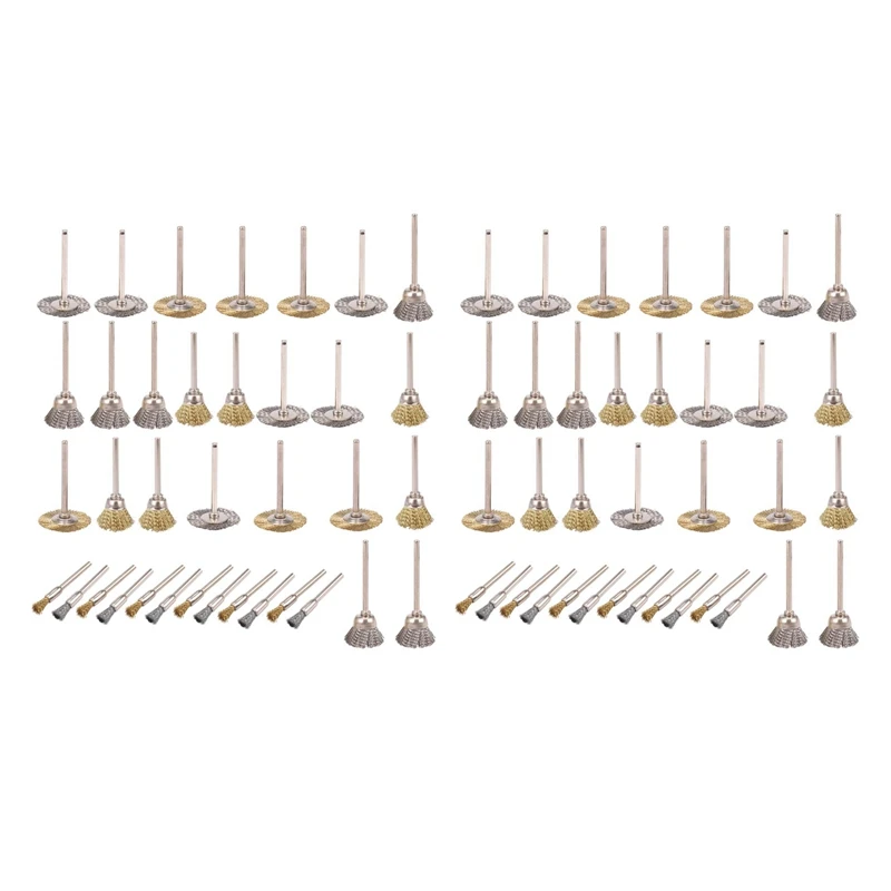 

Big Deal 72 Pcs Copper Wire Polishing Wheel Brush Drum Full Set For Dremel Rotary Tool Hot