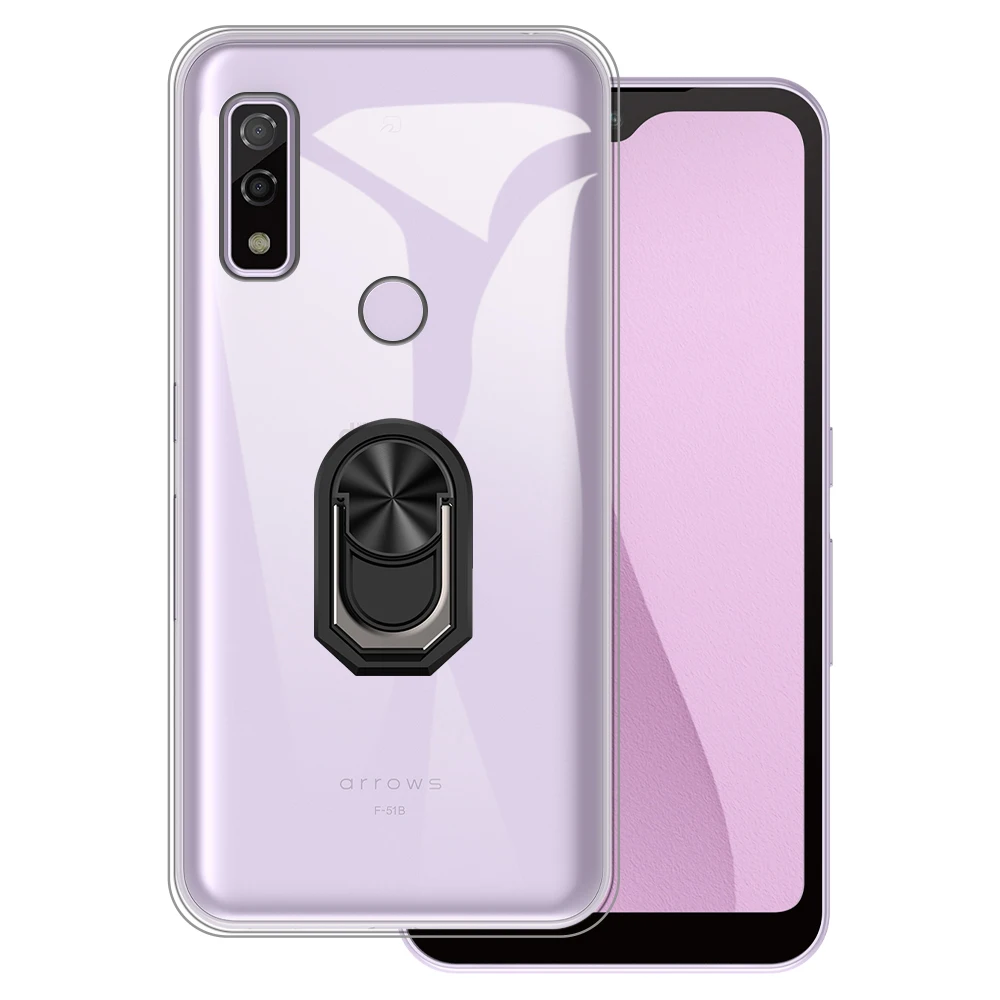 

Роскошный ударопрочный кольцевой держатель для Fujitsu Arrows We F-51B Чехол Мягкий Силиконовый ТПУ защитный чехол-держатель