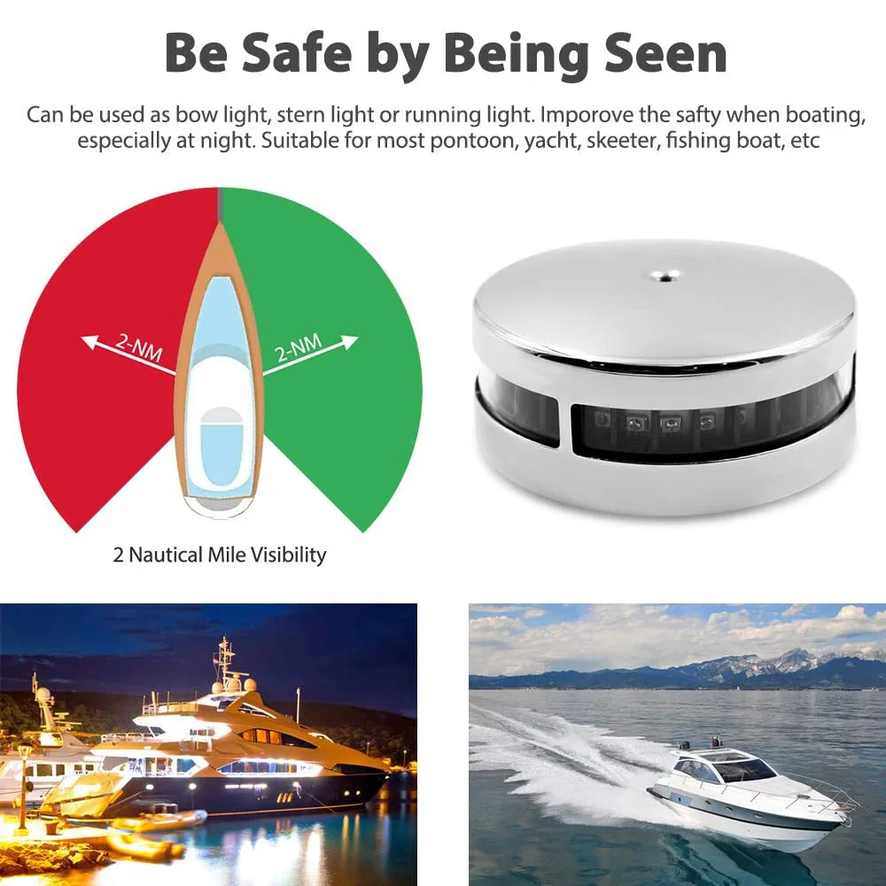 Подсветка для лодки двухцветная подсветка навигации красная и зеленая